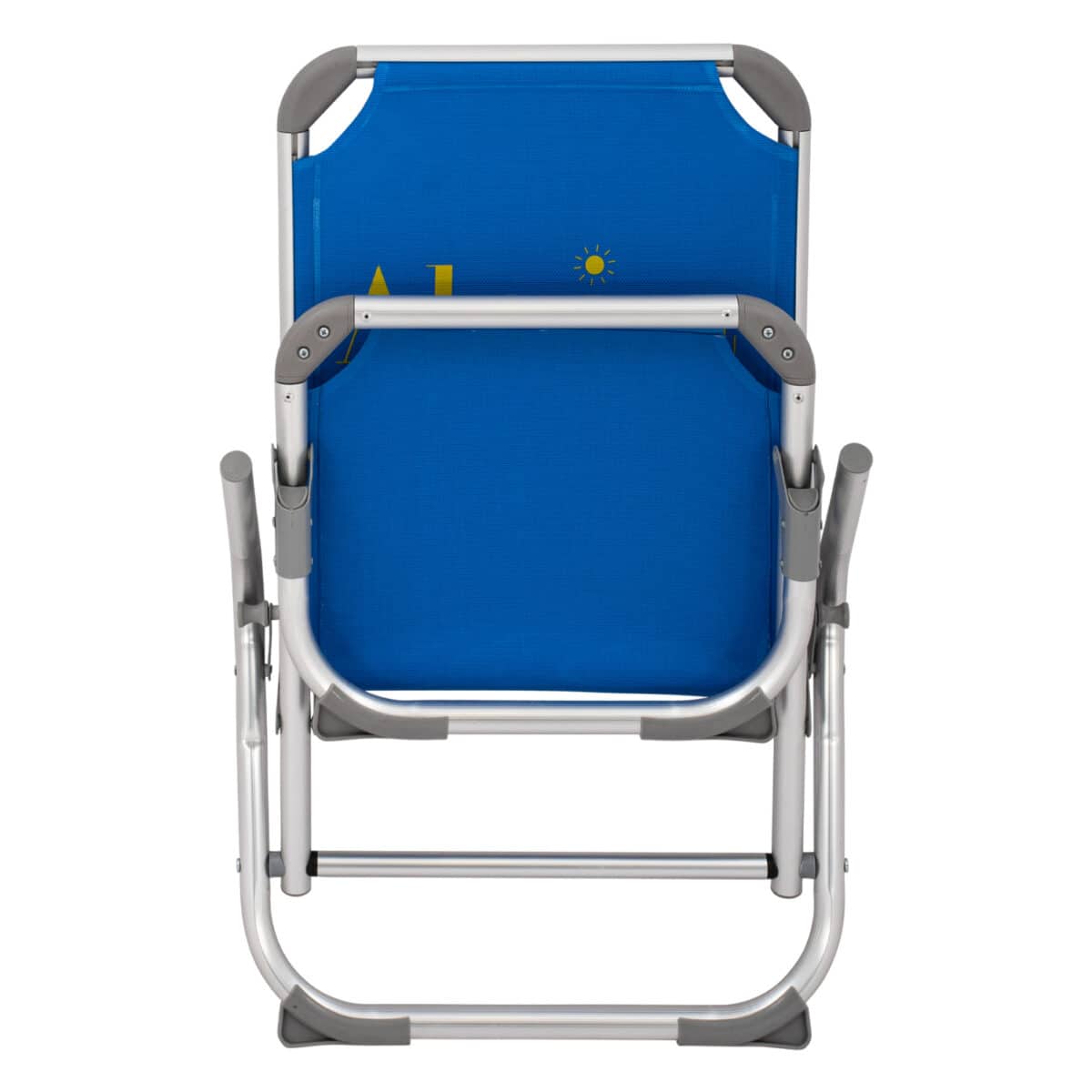 ΚΑΡΕΚΛΑΚΙ ΠΑΡΑΛΙΑΣ ΨΗΛΗ ΠΛΑΤΗ ALMIRA HM5053.01 ΒΑΡΕΩΣ ΤΥΠΟΥ ΜΠΛΕ ΑΛΟΥΜΙΝΙΟΥ 56x70x66 cm. - Image 7