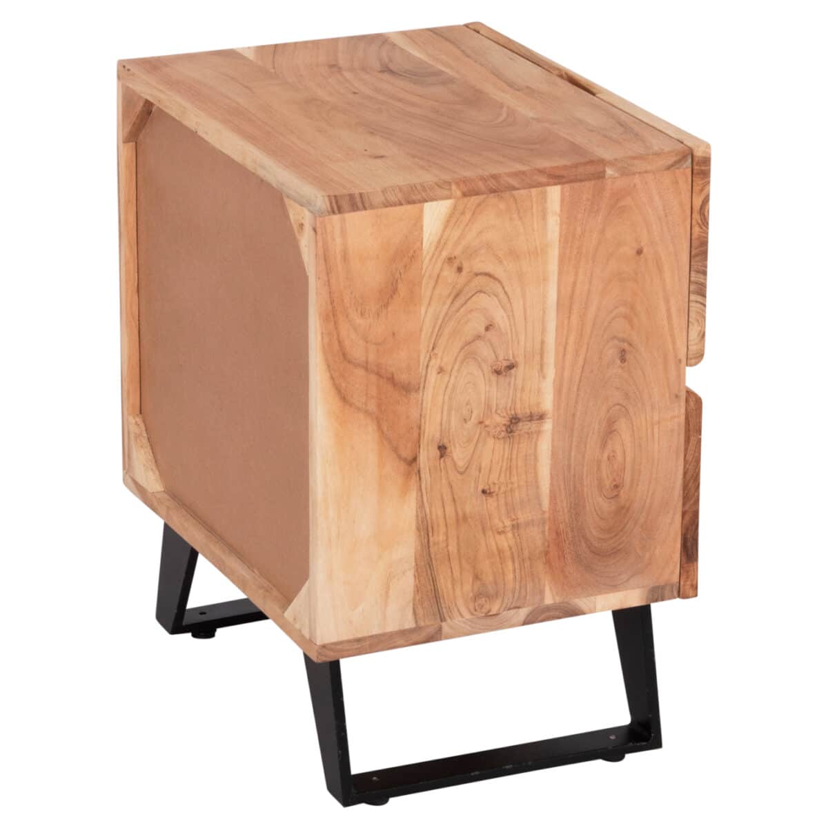 ΚΟΜΟΔΙΝΟ ALICIA ΜΕ 2 ΣΥΡΤΑΡΙΑ HM8360.11 ΑΠΟ ΜΑΣΙΦ ΞΥΛΟ ΑΚΑΚΙΑΣ 45x35x56Yεκ. - Image 5