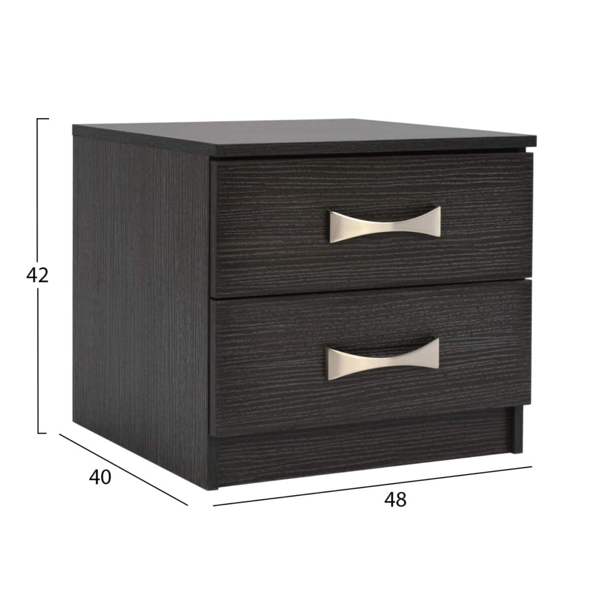 ΚΟΜΟΔΙΝΟ ΜΕ 2 ΣΥΡΤΑΡΙΑ ΚΑΙ ΧΕΡΟΥΛΙ ASHLYN HM2235.01 ZEBRANO 48x40x42Yεκ. - Image 2