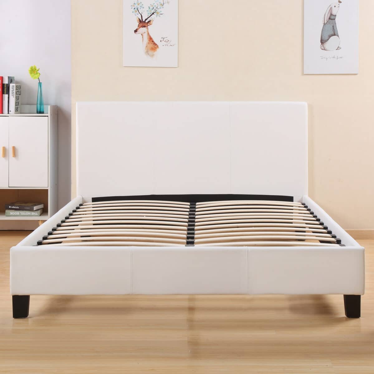 ΚΡΕΒΑΤΙ BECCA 150x200 εκ. ΜΕ PU ΛΕΥΚΟ HM553.01 - Image 3