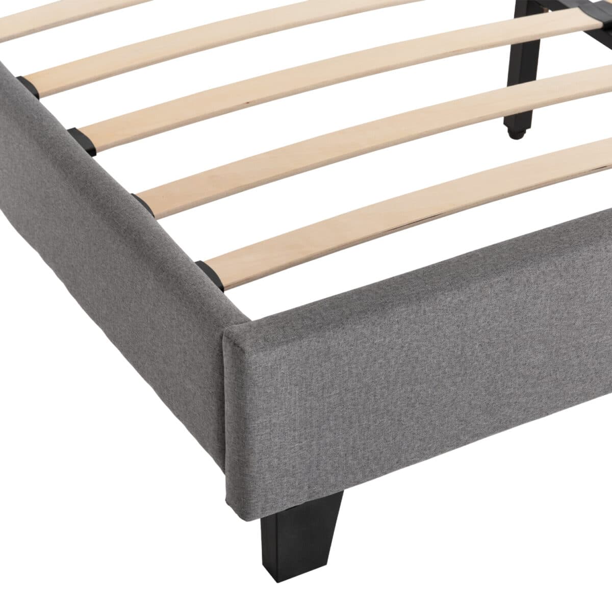 ΚΡΕΒΑΤΙ BECCA ΑΠΟ ΥΦΑΣΜΑ ΓΚΡΙ HM553.11 ΓΙΑ ΣΤΡΩΜΑ 150x200 EK. - Image 7