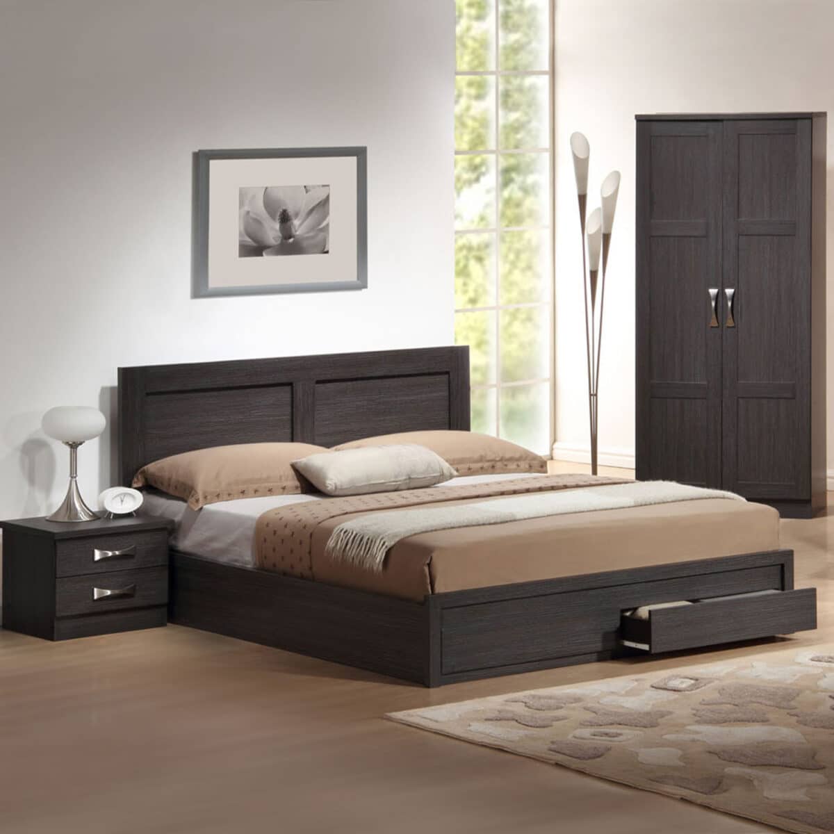 ΚΡΕΒΑΤΙ CAPRI HM599.01 ΜΕ 2ΣΥΡΤΑΡΙΑ ZEBRANO ΓΙΑ ΣΤΡΩΜΑ 140x200 εκ. - Image 2