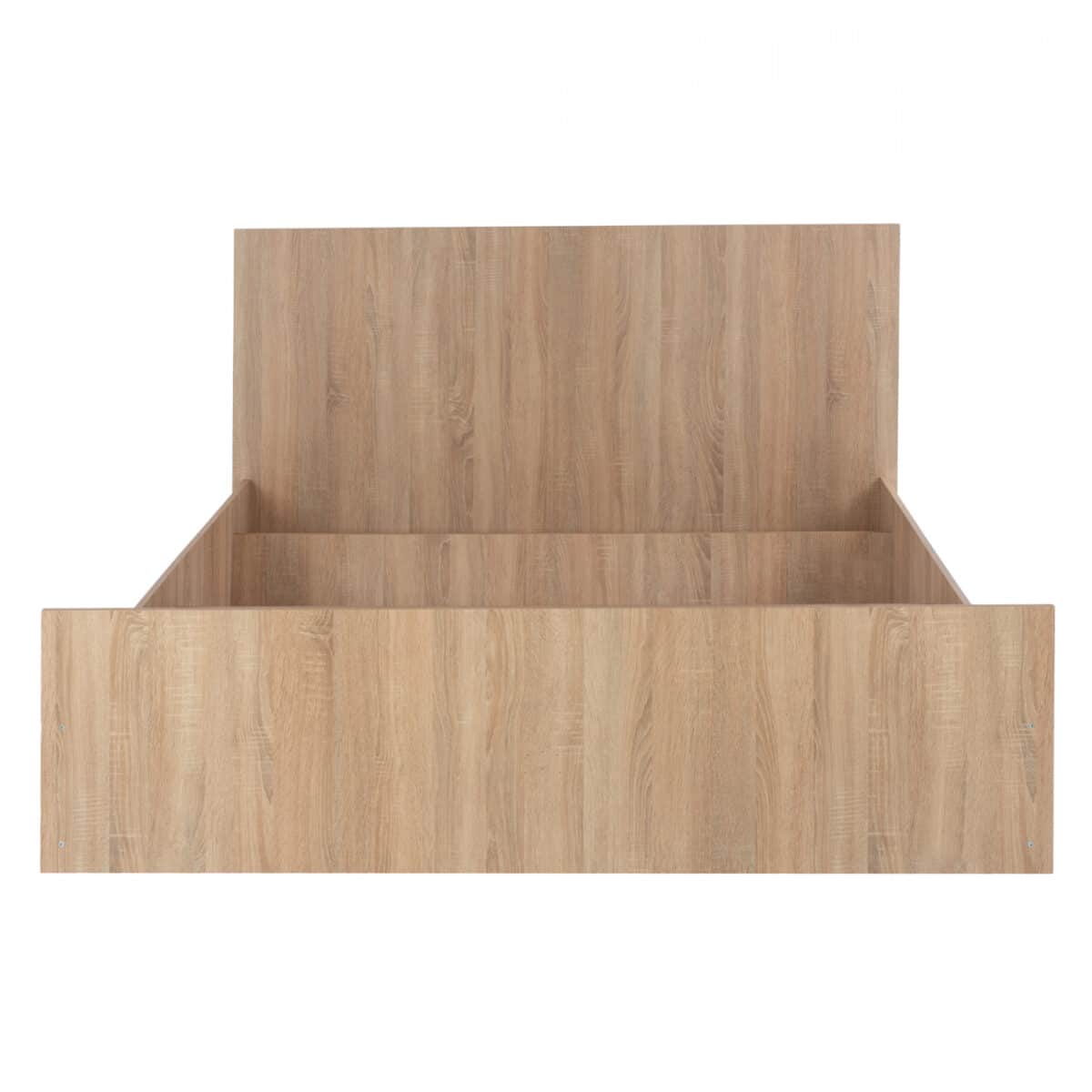 ΚΡΕΒΑΤΙ ADLER ΜΕΛΑΜΙΝΗΣ ΔΙΠΛΟ ΓΙΑ ΣΤΡΩΜΑ 160Χ200εκ. SONOMA OAK HM2432 - Image 3