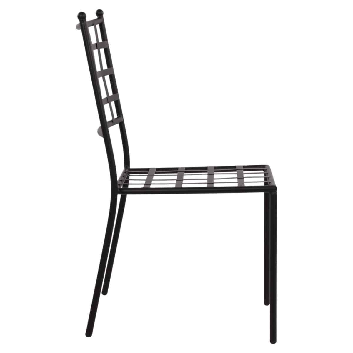 ΜΕΤΑΛΛΙΚΗ ΚΑΡΕΚΛΑ EMERY HM5509 ΣΕ ΜΑΥΡΗ ΑΠΟΧΡΩΣΗ 46x58x88  cm - Image 4