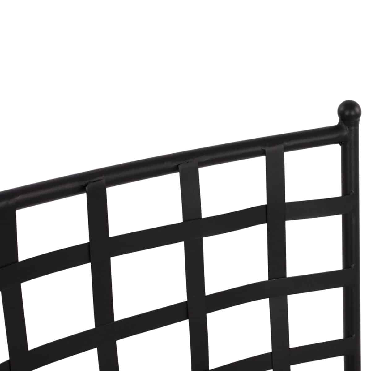 ΜΕΤΑΛΛΙΚΗ ΚΑΡΕΚΛΑ EMERY HM5509 ΣΕ ΜΑΥΡΗ ΑΠΟΧΡΩΣΗ 46x58x88  cm - Image 9