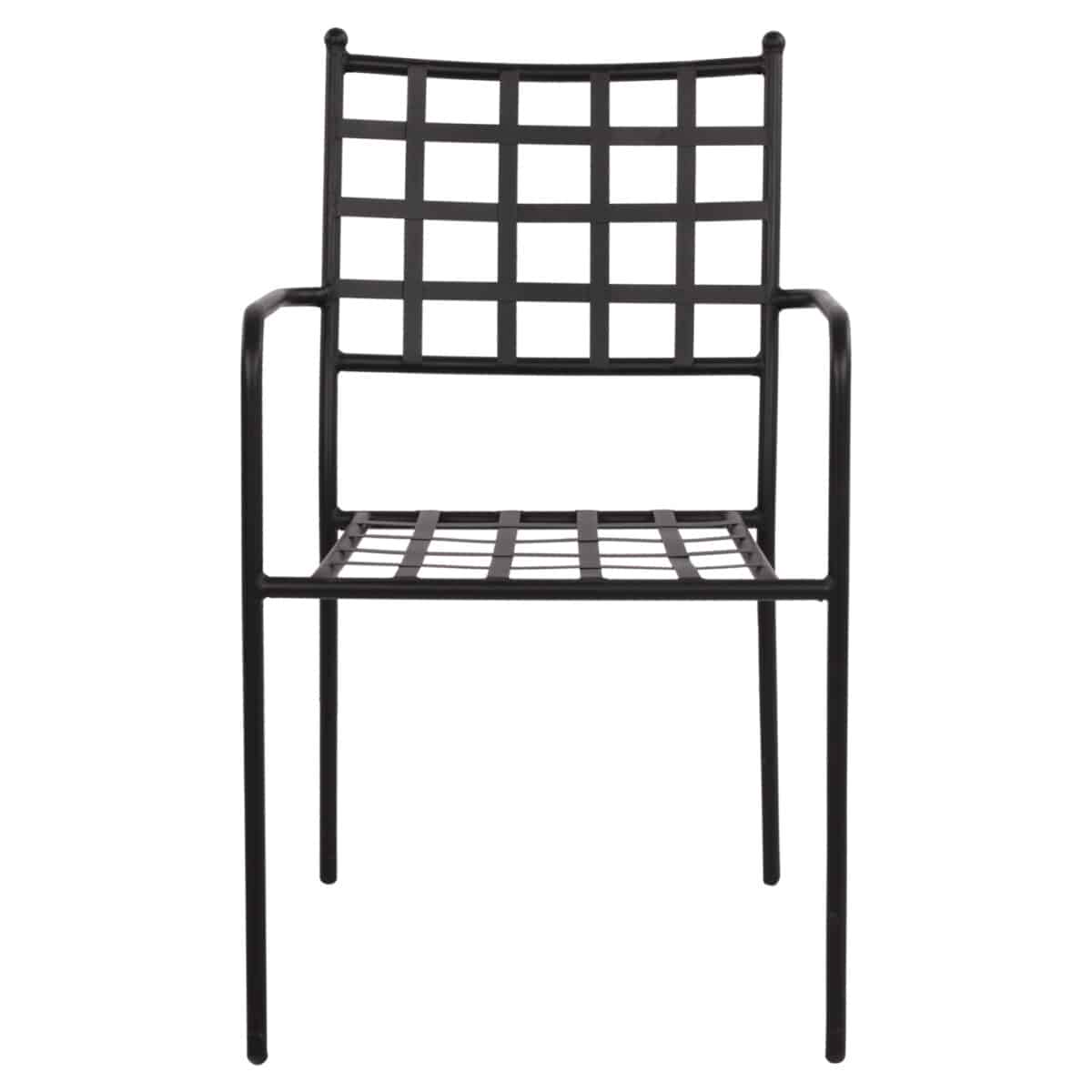 ΜΕΤΑΛΛΙΚΗ ΠΟΛΥΘΡΟΝΑ REAGAN HM5508 ΣΕ ΜΑΥΡΗ ΑΠΟΧΡΩΣΗ 46x58x88 cm - Image 3