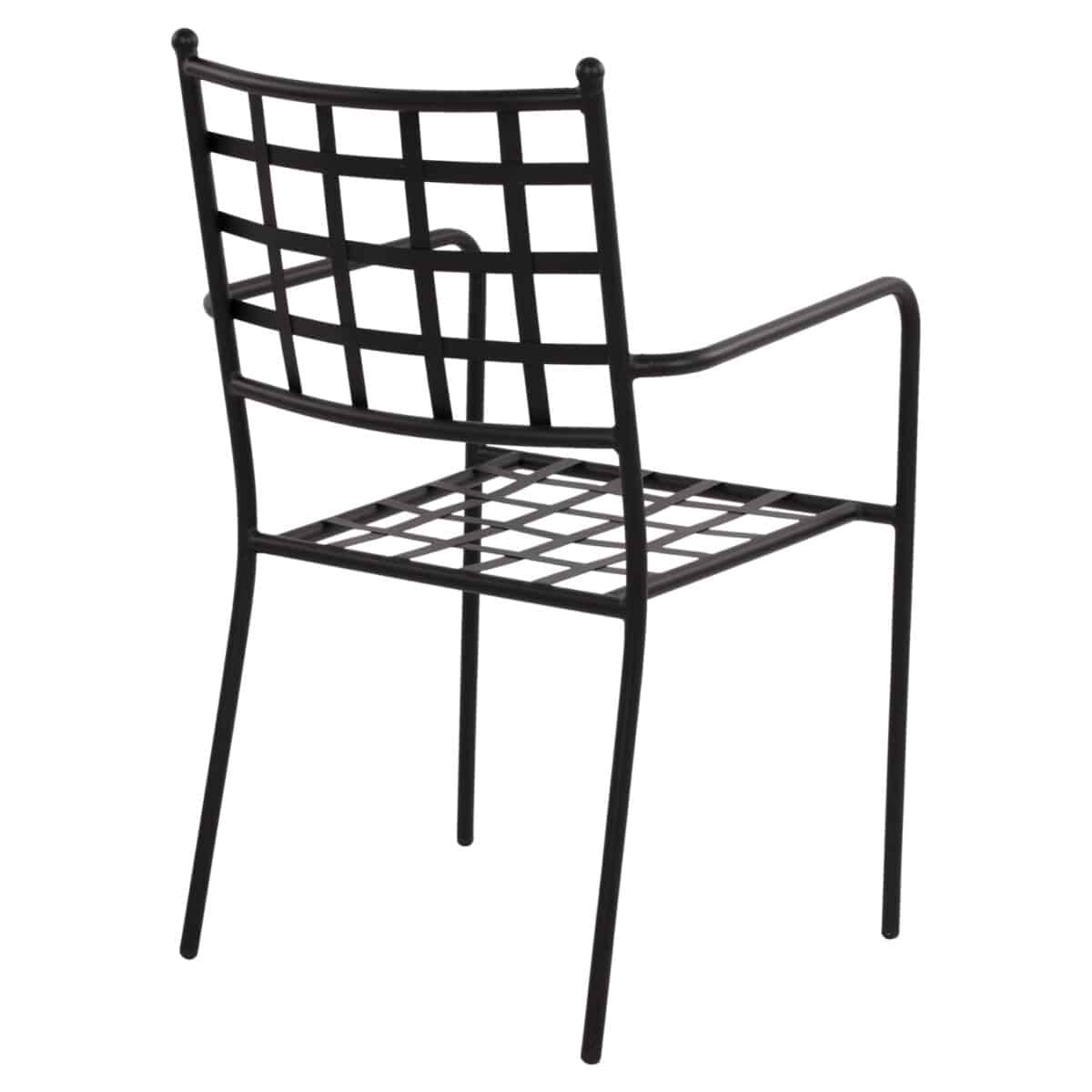 ΜΕΤΑΛΛΙΚΗ ΠΟΛΥΘΡΟΝΑ REAGAN HM5508 ΣΕ ΜΑΥΡΗ ΑΠΟΧΡΩΣΗ 46x58x88 cm - Image 5