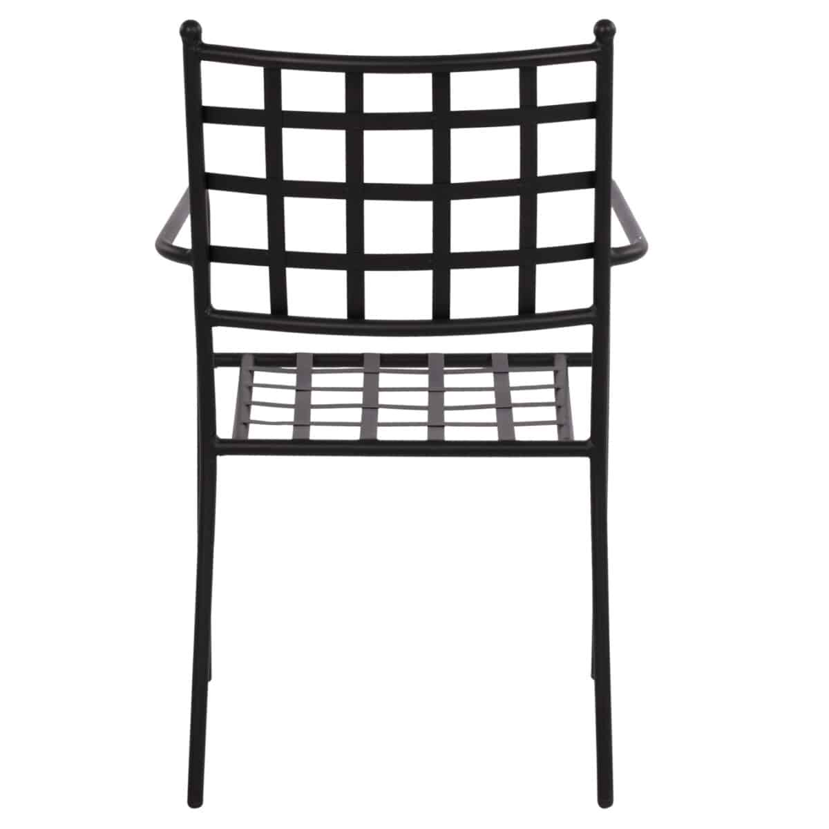 ΜΕΤΑΛΛΙΚΗ ΠΟΛΥΘΡΟΝΑ REAGAN HM5508 ΣΕ ΜΑΥΡΗ ΑΠΟΧΡΩΣΗ 46x58x88 cm - Image 6