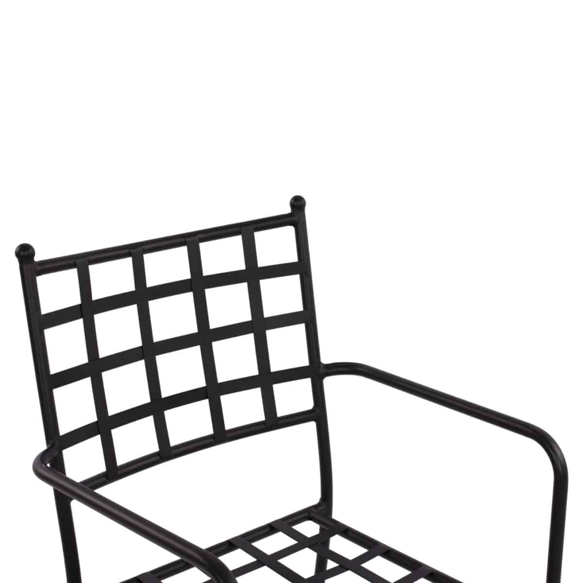 ΜΕΤΑΛΛΙΚΗ ΠΟΛΥΘΡΟΝΑ REAGAN HM5508 ΣΕ ΜΑΥΡΗ ΑΠΟΧΡΩΣΗ 46x58x88 cm - Image 7