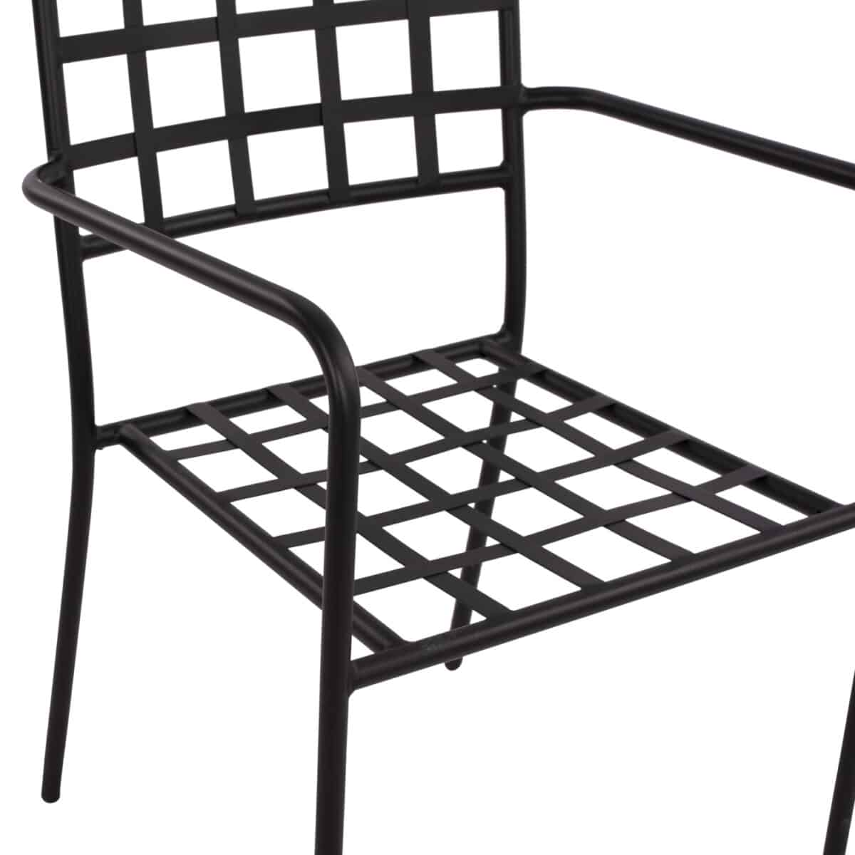 ΜΕΤΑΛΛΙΚΗ ΠΟΛΥΘΡΟΝΑ REAGAN HM5508 ΣΕ ΜΑΥΡΗ ΑΠΟΧΡΩΣΗ 46x58x88 cm - Image 8