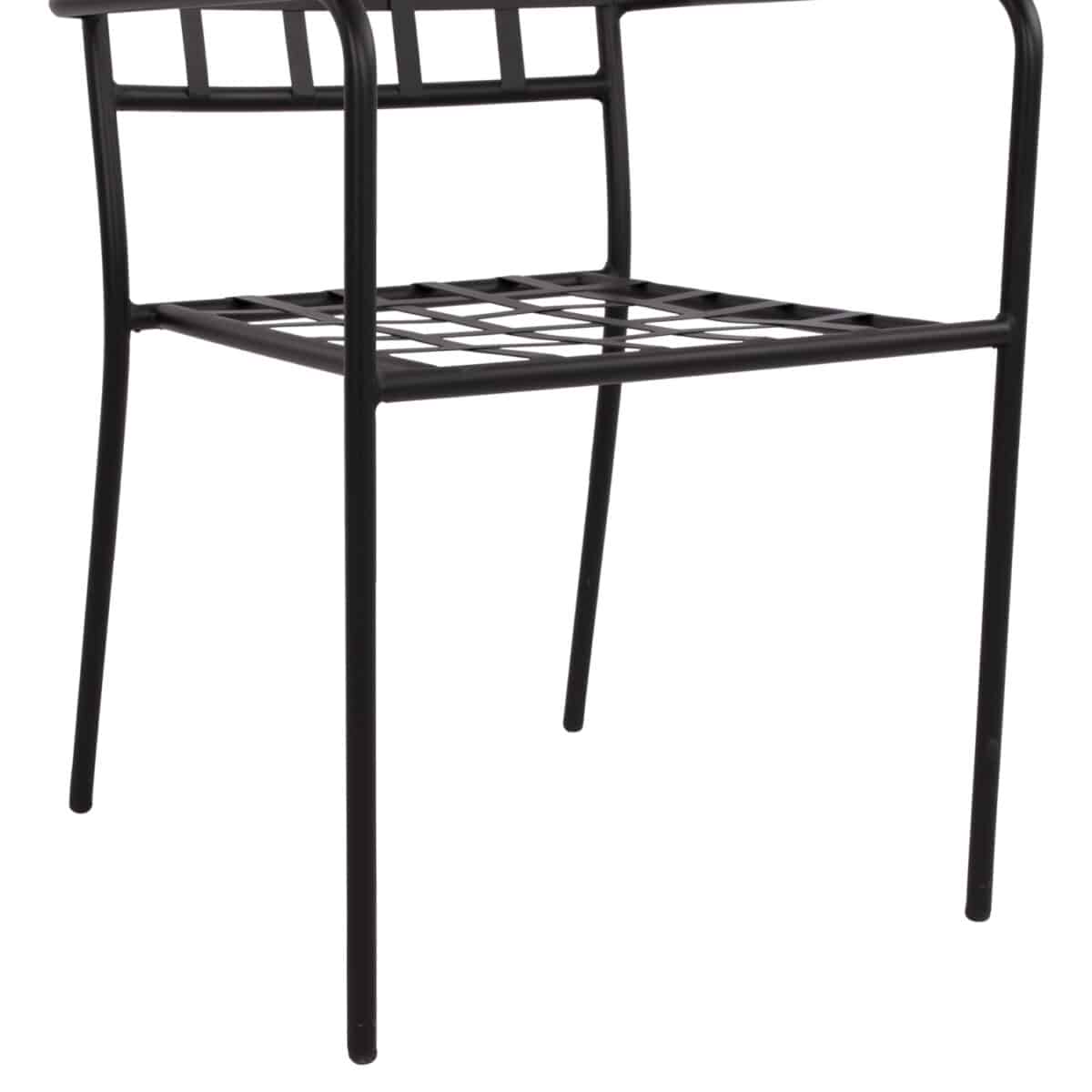 ΜΕΤΑΛΛΙΚΗ ΠΟΛΥΘΡΟΝΑ REAGAN HM5508 ΣΕ ΜΑΥΡΗ ΑΠΟΧΡΩΣΗ 46x58x88 cm - Image 9