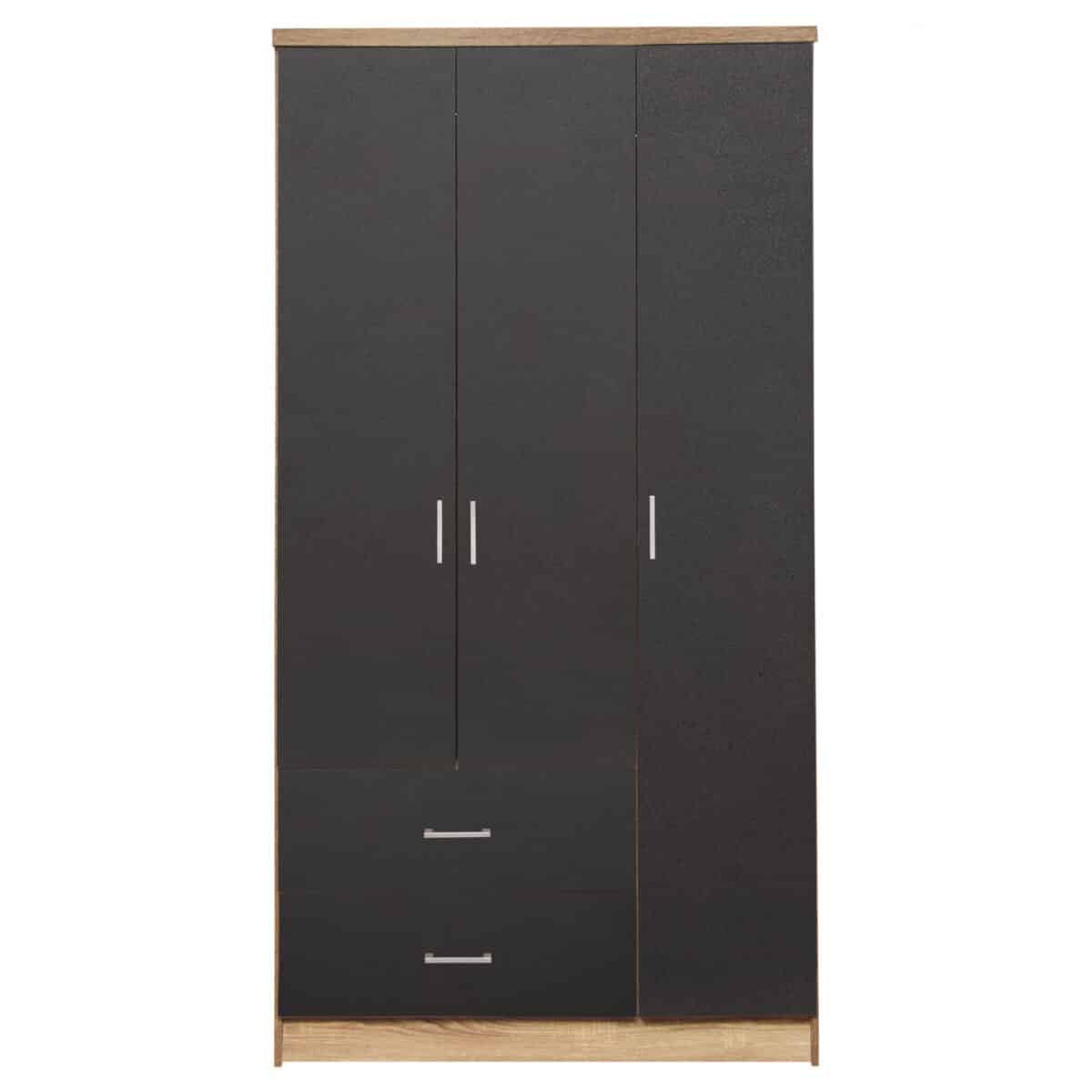 ΝΤΟΥΛΑΠΑ 3ΦΥΛΛΗ ME 2 ΣΥΡΤΑΡΙΑ CAESAR HM340.04 SONAMA ΜΕ ΓΚΡΙ 89x42,5Χ181εκ. - Image 4