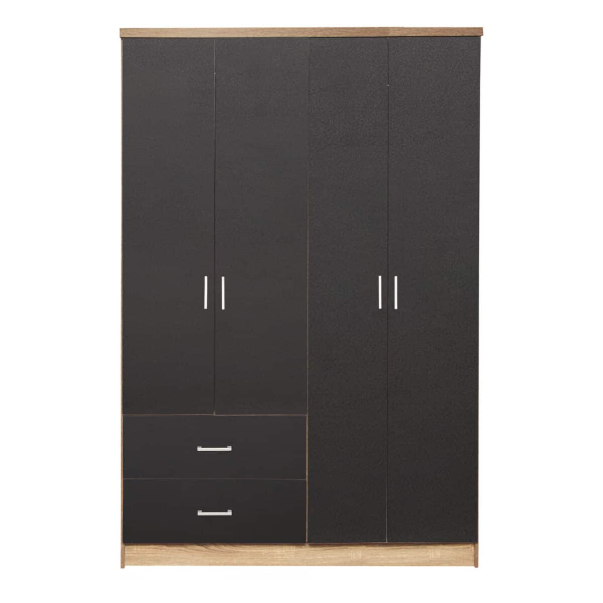 ΝΤΟΥΛΑΠΑ 4ΦΥΛΛΗ BRIANA ME 2 ΣΥΡΤΑΡΙΑ HM339.04 SONAMA-ΓΚΡΙ 120Χ42,5Χ180,5εκ. - Image 4