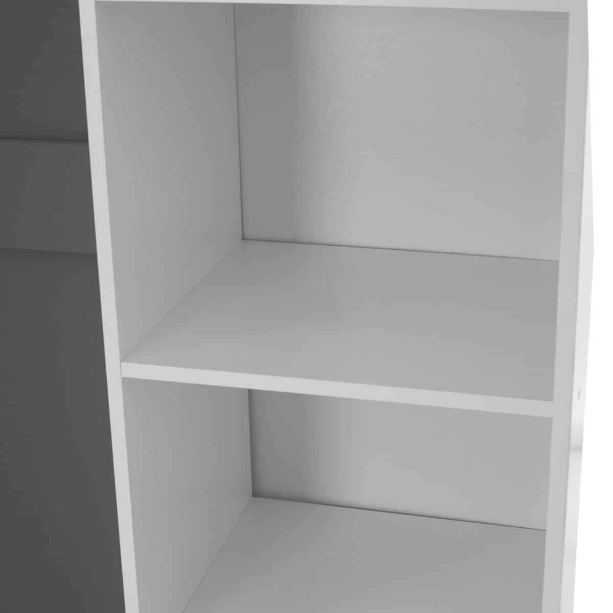 ΝΤΟΥΛΑΠΑ ΣΥΡΟΜΕΝΗ ADLER ΜΕΛΑΜΙΝΗΣ ΛΕΥΚΗ ΜΕ ΚΑΘΡΕΠΤΗ HM2435.03  200X60X210Υεκ - Image 7