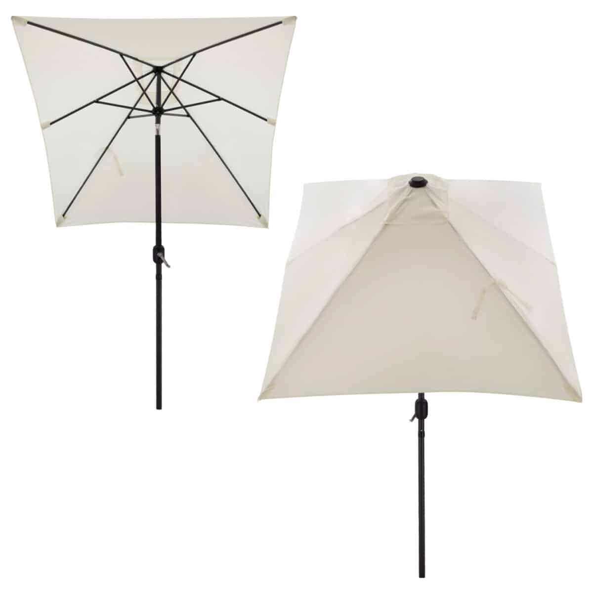 ΟΜΠΡΕΛΑ ΑΛΟΥΜΙΝΙΟΥ CAMBELL HM6029.10 ΟΡΘΟΓΩΝΙΑ ΑΝΑΚΛΙΝΟΜΕΝΗ ΜΠΕΖ ΓΚΡΙ 262x170x253 εκ. - Image 5