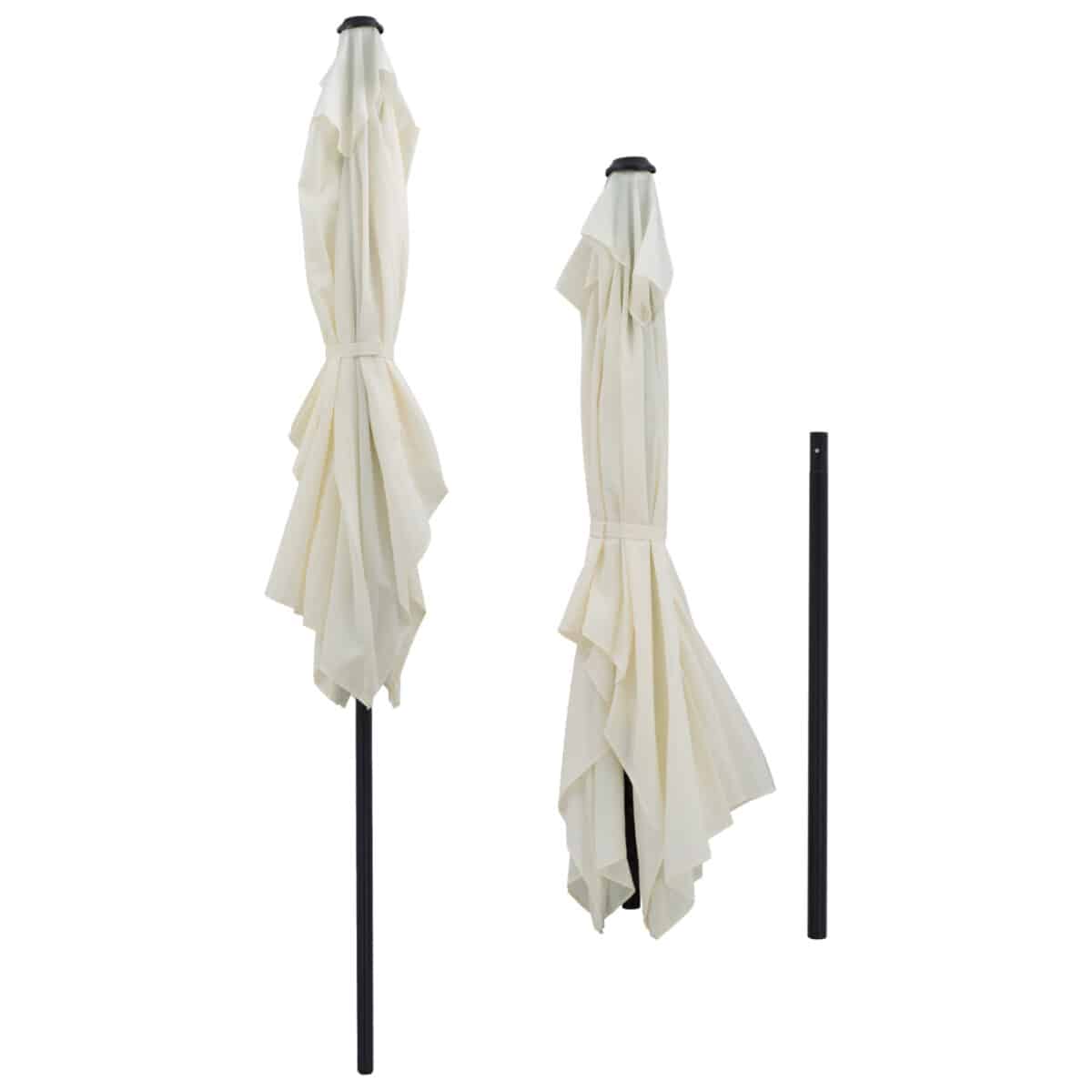 ΟΜΠΡΕΛΑ ΑΛΟΥΜΙΝΙΟΥ CAMBELL HM6029.10 ΟΡΘΟΓΩΝΙΑ ΑΝΑΚΛΙΝΟΜΕΝΗ ΜΠΕΖ ΓΚΡΙ 262x170x253 εκ. - Image 6