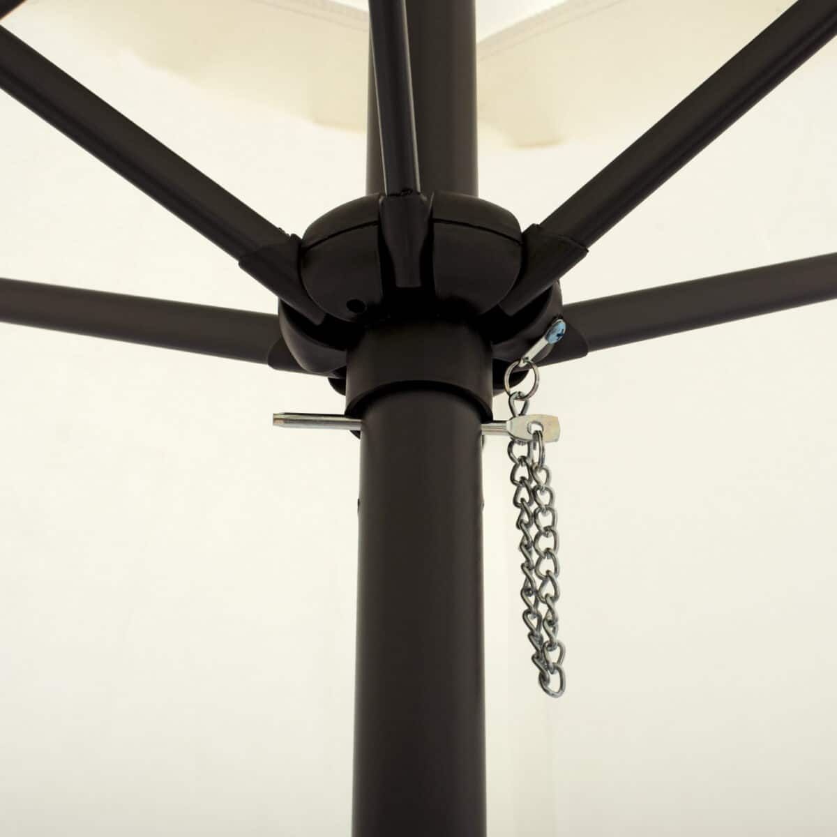 ΟΜΠΡΕΛΑ ΑΛΟΥΜΙΝΙΟΥ Φ250x236 εκ.ΜΕ 6 ΑΚΤΙΝΕΣ KACEN HM6030.02 ΕΚΡΟΥ ΓΚΡΙ - Image 6