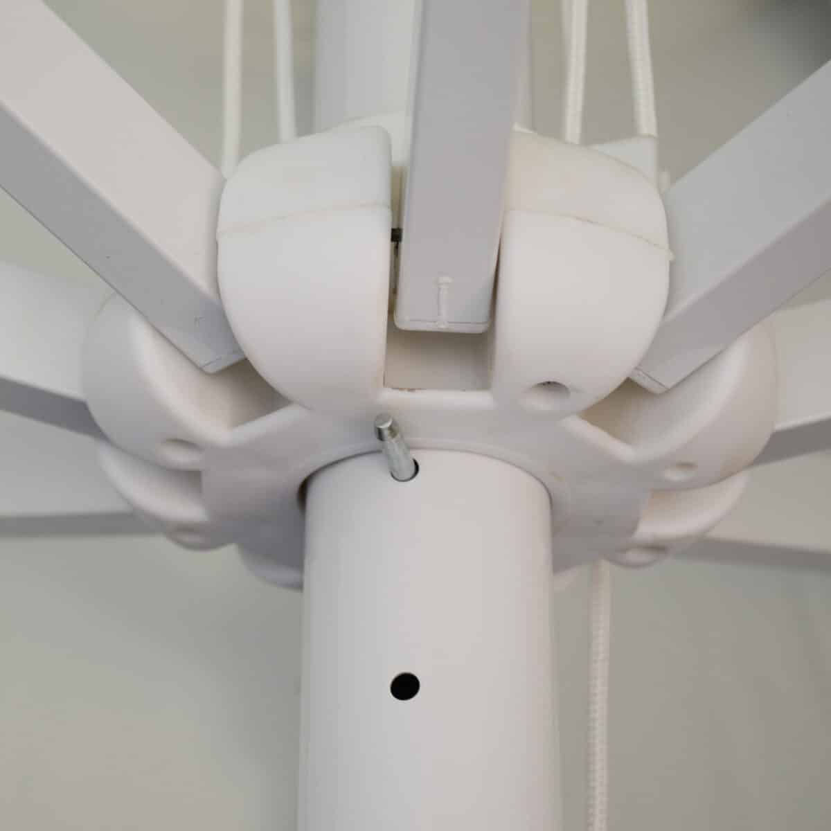 ΟΜΠΡΕΛΑ ΕΠΑΓΓΕΛΜΑΤΙΚΗ ALU 2.50Μ ΕΚΡΟΥ ΜΟΝΟΚΟΜΜΑΤΟΣ ΙΣΤΟΣ HM6005 - Image 2