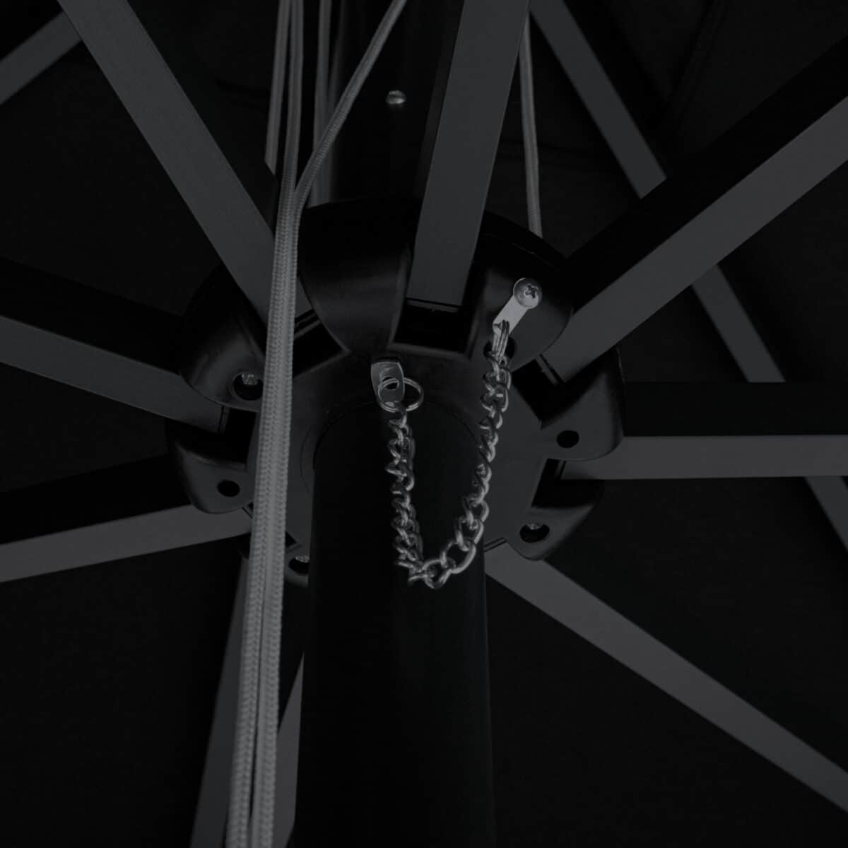 ΟΜΠΡΕΛΑ ΕΠΑΓΓΕΛΜΑΤΙΚΗ 3x3x2,83M ELEAZAR ΑΛΟΥΜΙΝΙΟΥ ΜΕ ΠΑΝΙ ΑΚΡΥΛΙΚΟ ΣΕ ΜΑΥΡΗ ΑΠΟΧΡΩΣΗ HM6026.03 - Image 5