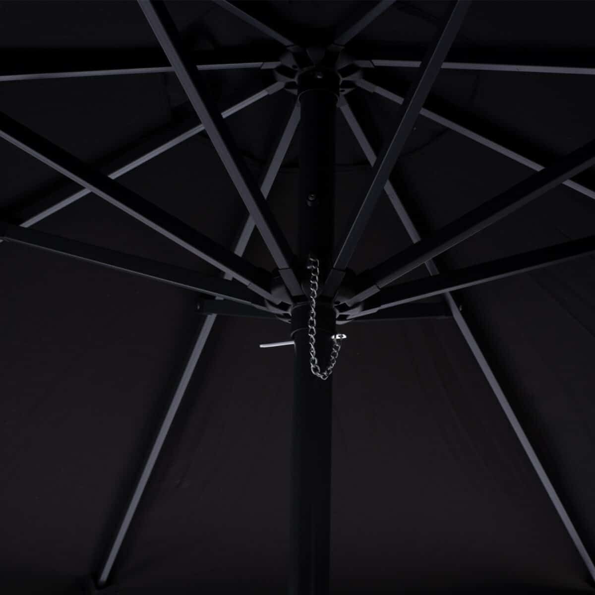 ΟΜΠΡΕΛΑ ΕΠΑΓΓΕΛΜΑΤΙΚΗ DARWIN 2.35Μ ΓΚΡI ΜΕ ΜΑΥΡΟ ΑΚΡΥΛΙΚΟ ΠΑΝΙ HM6000.03 - Image 4