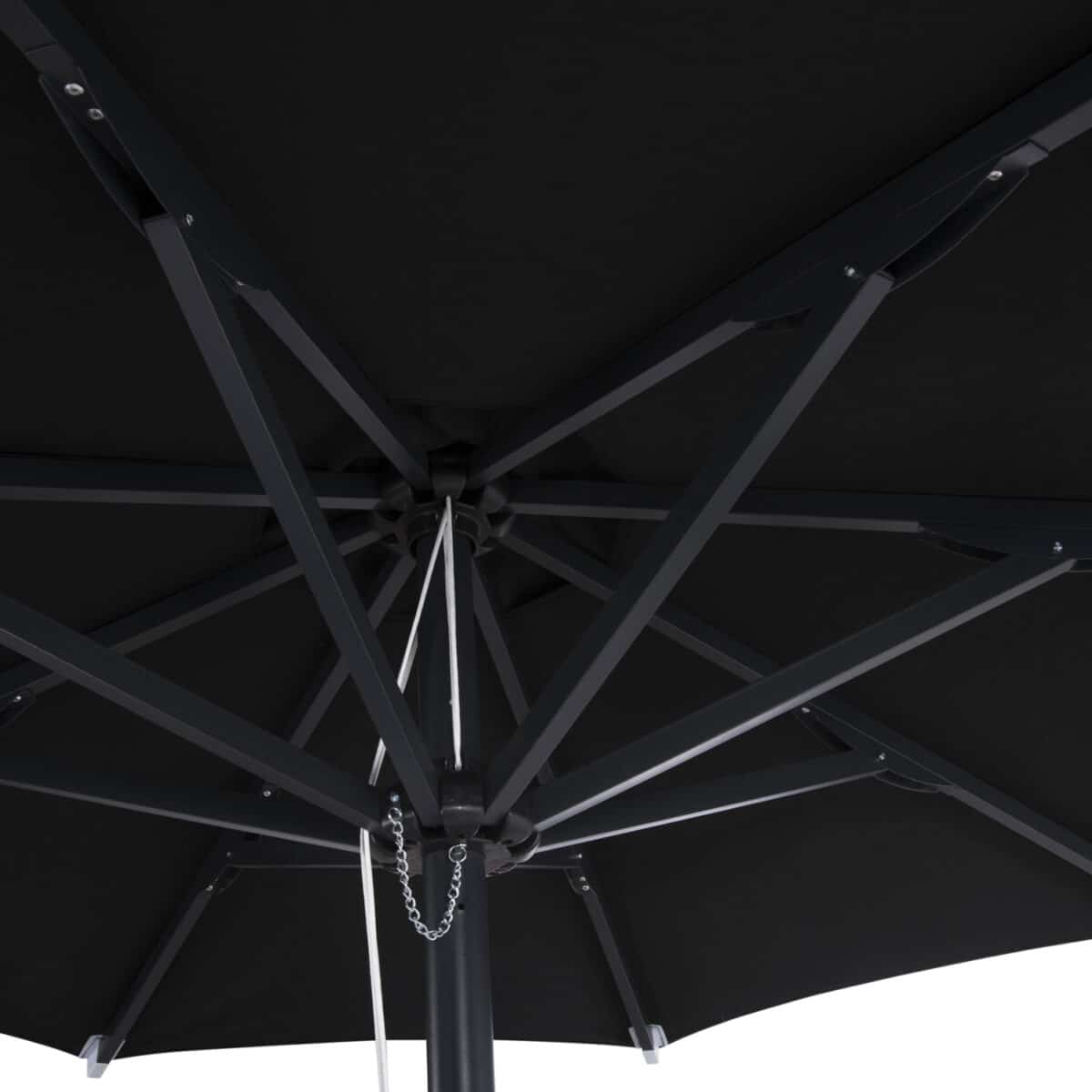 ΟΜΠΡΕΛΑ ΕΠΑΓΓΕΛΜΑΤΙΚΗ ALU Φ2.20μ ΑΛΟΥΜΙΝΙΟΥ ΣΤΡ. ΜΑΥΡΗ ΑΚΡΥΛΙΚΟ ΠΑΝΙ HM6028.03 - Image 3