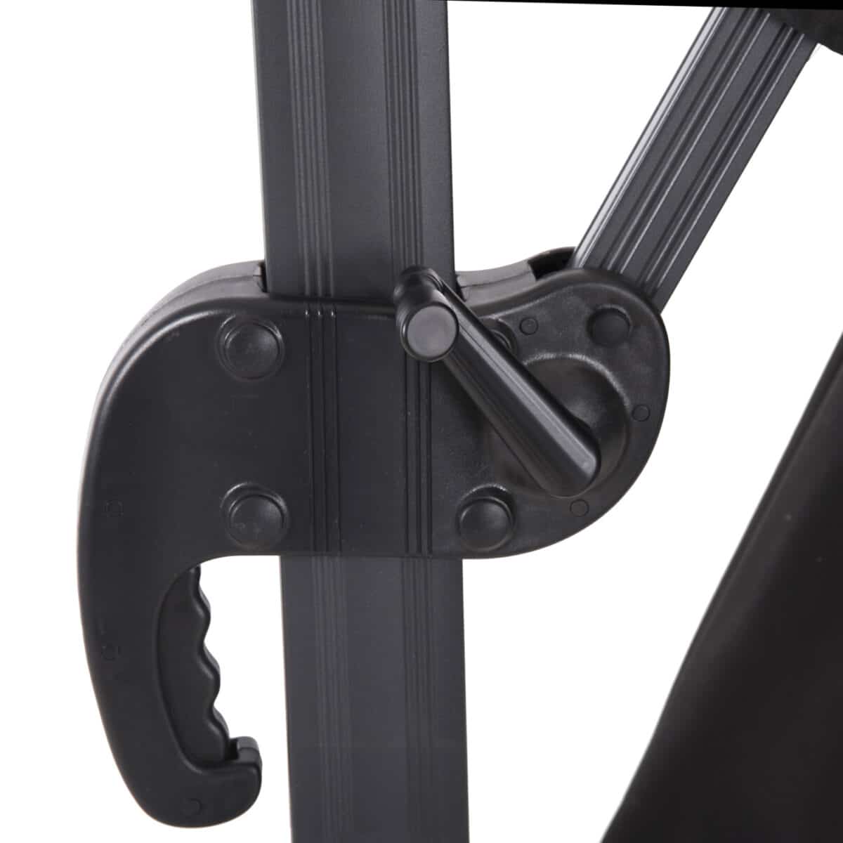 ΟΜΠΡΕΛΑ SHADER HM6025.03 ALU ΕΠΑΓΓΕΛΜΑΤΙΚΗ ΚΡΕΜΑΣΤΗ 3X3 360 ΜΟΙΡΩΝ ME ΜΑΥΡΟ ΑΚΡΥΛΙΚΟ ΠΑΝΙ - Image 8