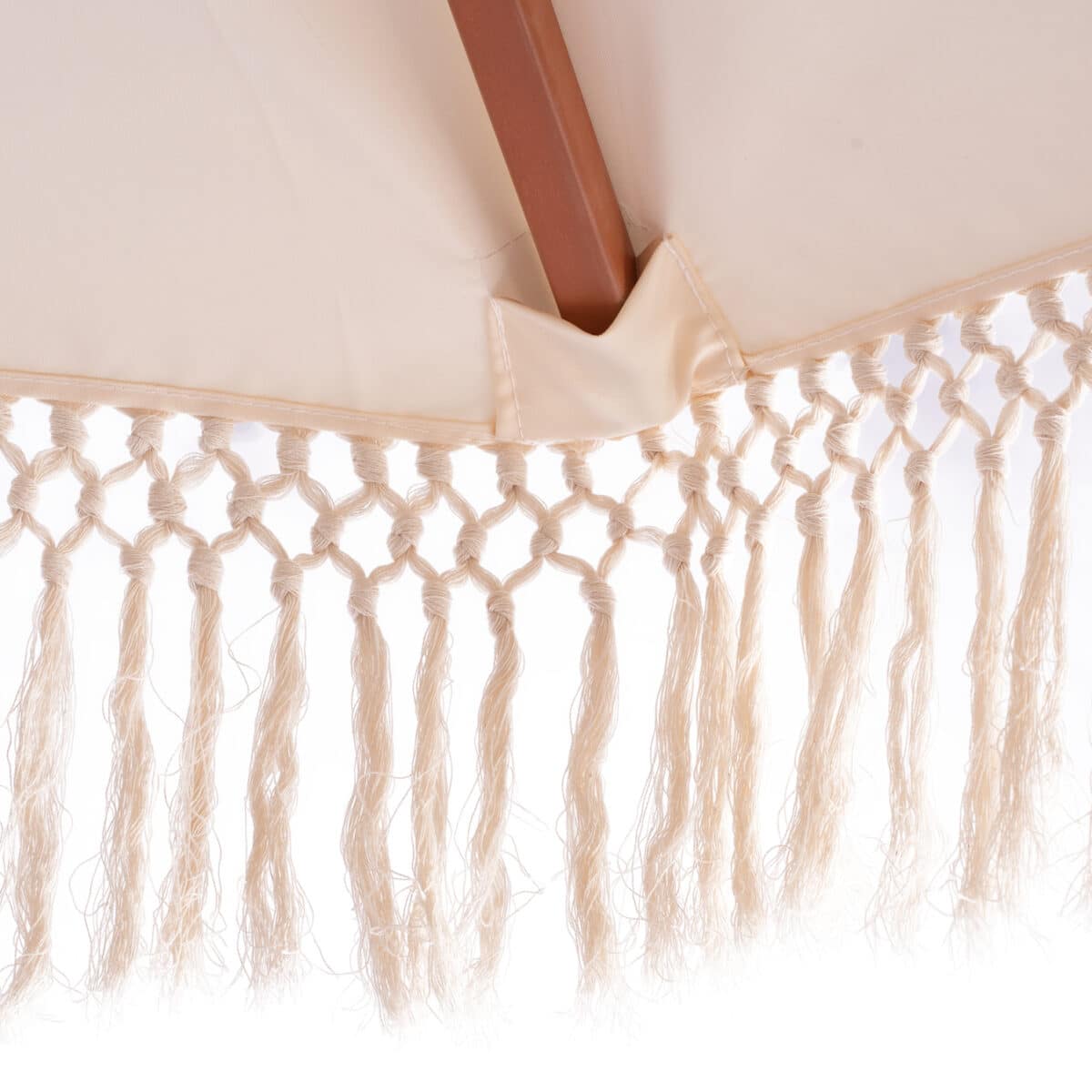 ΟΜΠΡΕΛΑ ΕΠΑΓΓΕΛΜΑΤΙΚΗ WAGNER ΜΑΚΡΑΜΕ ΚΡΟΣΙ ΜΠΕΖ ΜΕ ΞΥΛΙΝΟ ΣΚΕΛΕΤΟ Φ225X2.60Υm HM5777.01 - Image 7