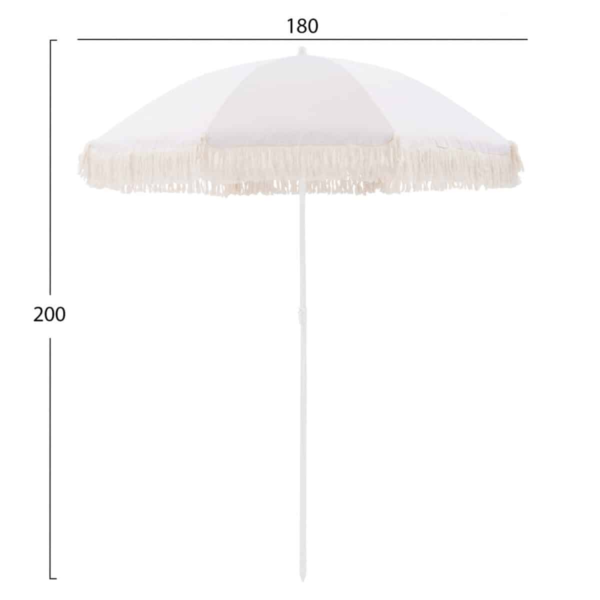 ΟΜΠΡΕΛΑ ΘΑΛΑΣΣΗΣ PACIFICA ΜΕ ΚΡΟΣΙΑ ΜΑΚΡΑΜΕ ΜΠΕΖ ΗΜ5775.01 8 ΑΚΤΙΝΕΣ Φ180Χ200μ. - Image 2