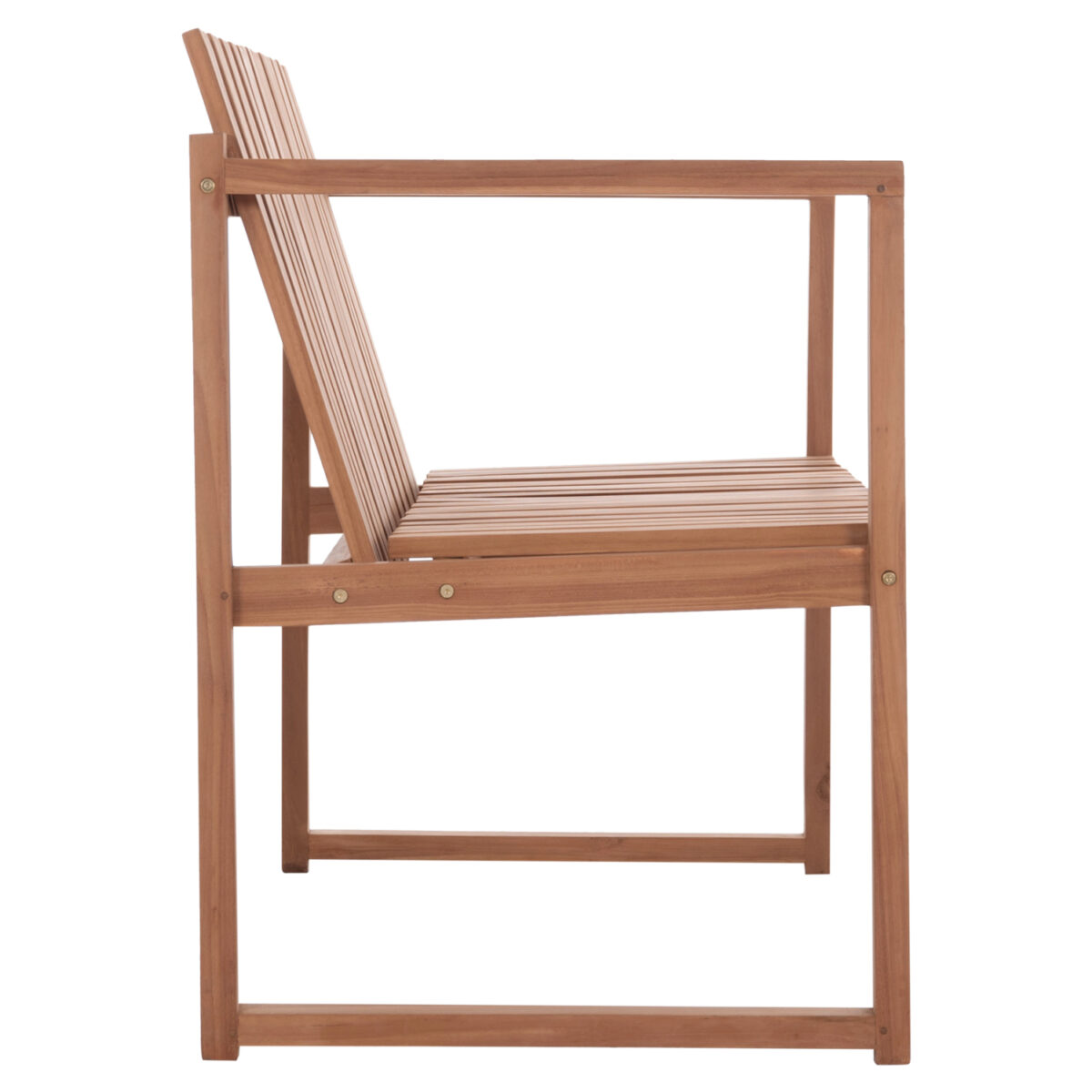 ΠΑΓΚΑΚΙ ΚΗΠΟΥ 2ΘΕΣΙΟ VED HM18124 ΞΥΛΟ TEAK--ΦΥΣΙΚΟ ΧΡΩΜΑ 130x60x86Υεκ. - Image 4