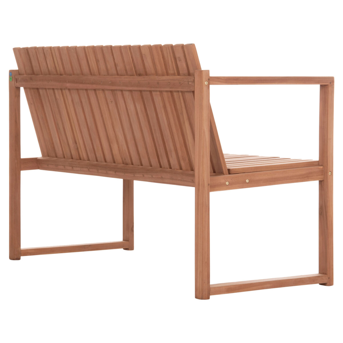 ΠΑΓΚΑΚΙ ΚΗΠΟΥ 2ΘΕΣΙΟ VED HM18124 ΞΥΛΟ TEAK--ΦΥΣΙΚΟ ΧΡΩΜΑ 130x60x86Υεκ. - Image 5