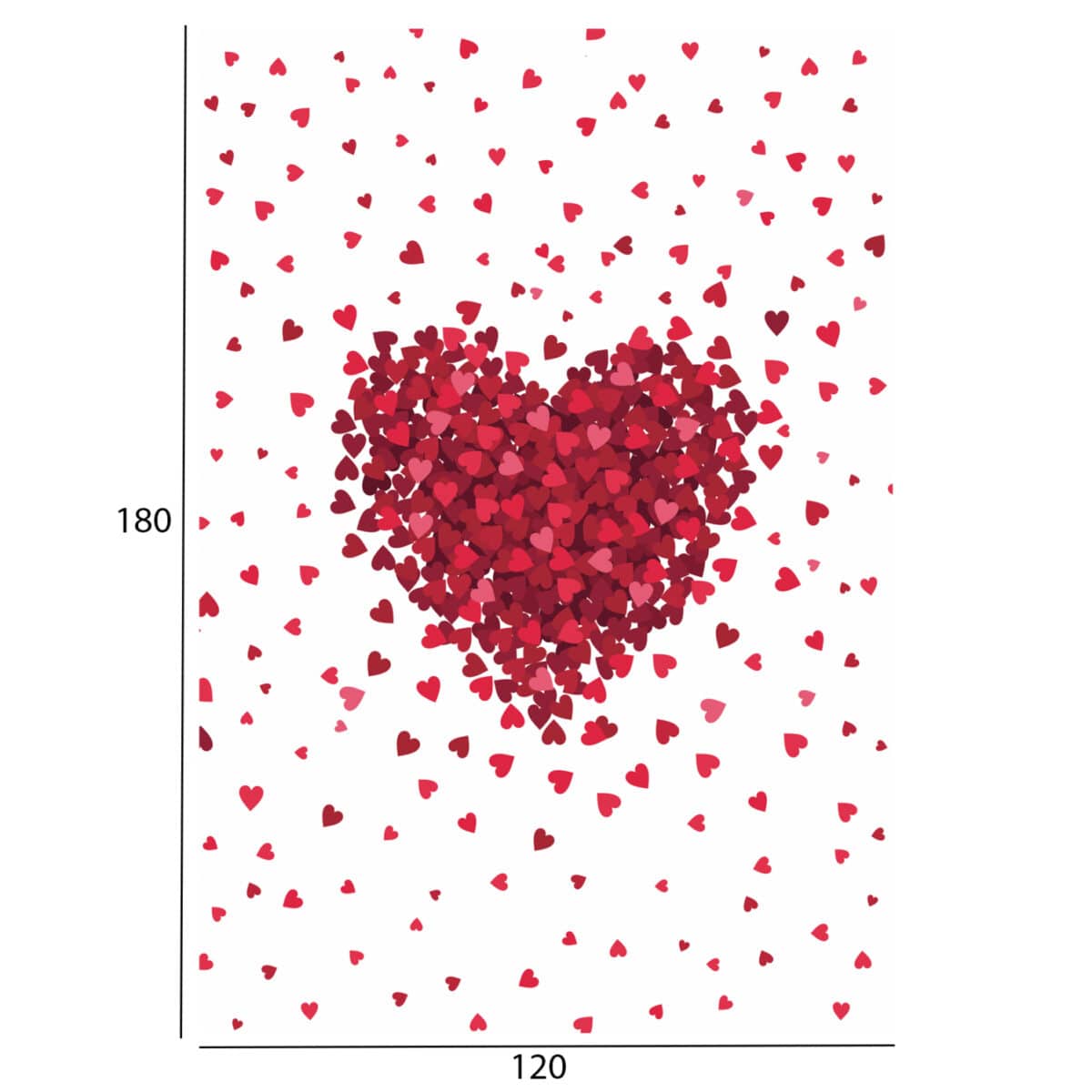 ΠΑΙΔΙΚΟ ΧΑΛΙ ΜΕ ΚΡΟΣΙΑ HM7679.08 ΛΕΥΚΟ-ΚΟΚΚΙΝΟ 120Χ180 εκ. - Image 2