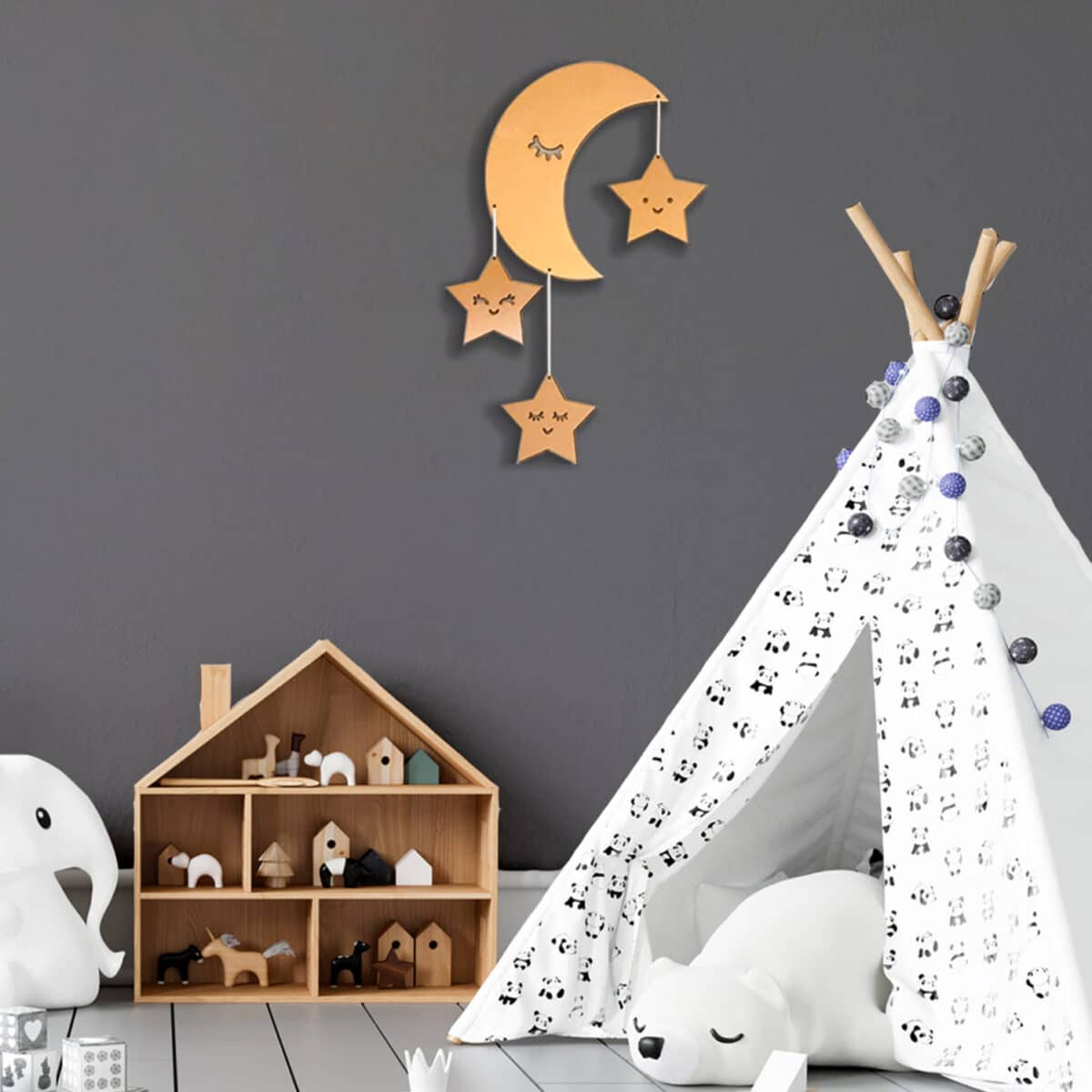 ΠΑΙΔΙΚΟ ΔΙΑΚΟΣΜΗΤΙΚΟ ΤΟΙΧΟΥ MDF HM9208 35Χ50 εκ. - Image 3