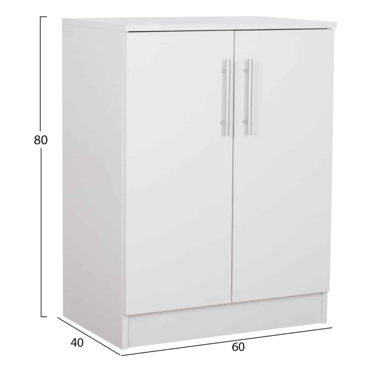 ΠΑΠΟΥΤΣΟΘΗΚΗ ΝΤΟΥΛΑΠΙ EMERIE ΜΕΛΑΜΙΝΗΣ ΛΕΥΚΗ 60x40x80Υεκ.HM2206.05 - Image 2