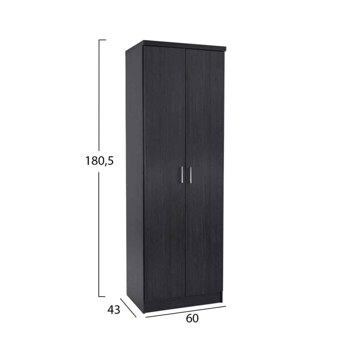 ΠΑΠΟΥΤΣΟΘΗΚΗ ΞΥΛΙΝΗ DAYANNA ΜΕ 6 ΡΑΦΙΑ 60X43X180.5εκ. ZEBRANO HM2379.01 - Image 2