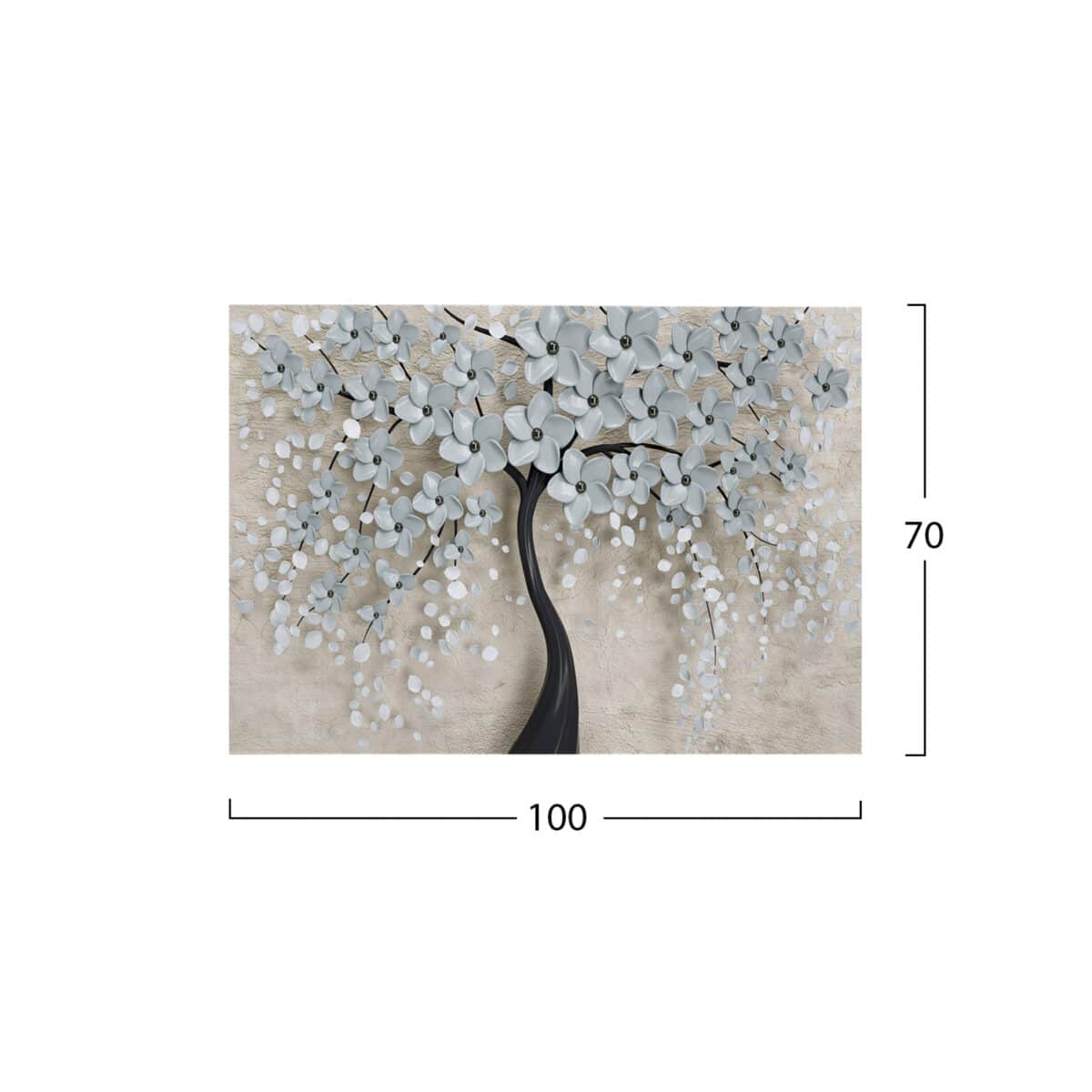 ΠΙΝΑΚΑΣ ΚΑΜΒΑΣ BLOSSOM TREE HM7197.04 100X3X70 εκ. - Image 2