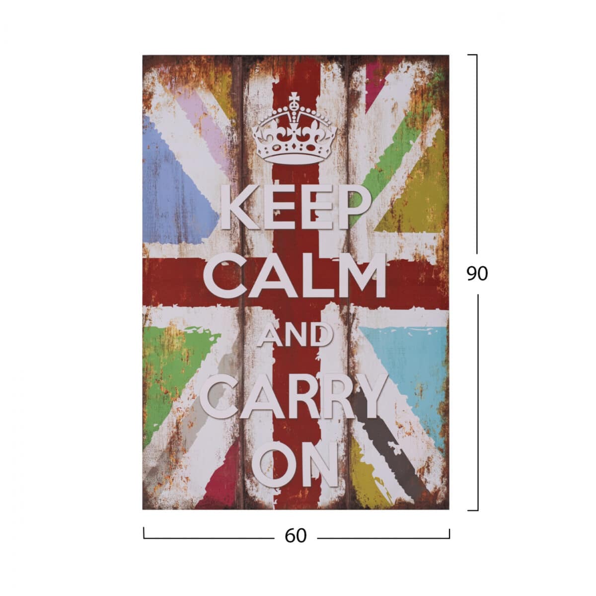 ΠΙΝΑΚΑΣ ΚΑΜΒΑΣ KEEP CALM HM7154.03 60X90X2.5 εκ. - Image 2