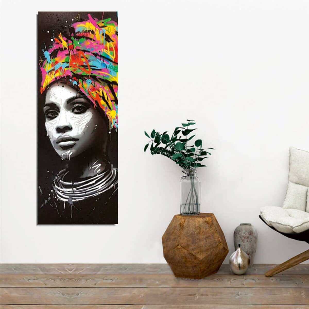 ΠΙΝΑΚΑΣ ΚΑΜΒΑΣ ΚΟΡΙΤΣΙ ΜΕ ΤΟΥΡΜΠΑΝΙ HM7198.06 80X3X30 εκ. - Image 3