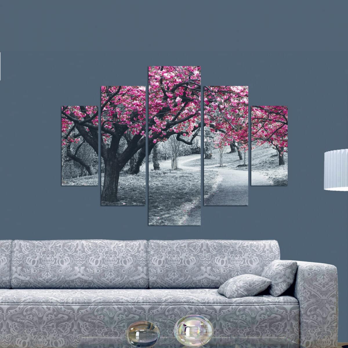 ΠΙΝΑΚΑΣ ΠΕΝΤΑΠΤΥΧΟ MDF BLOOMING TREE 82Χ56x3  HM7207.04 - Image 3