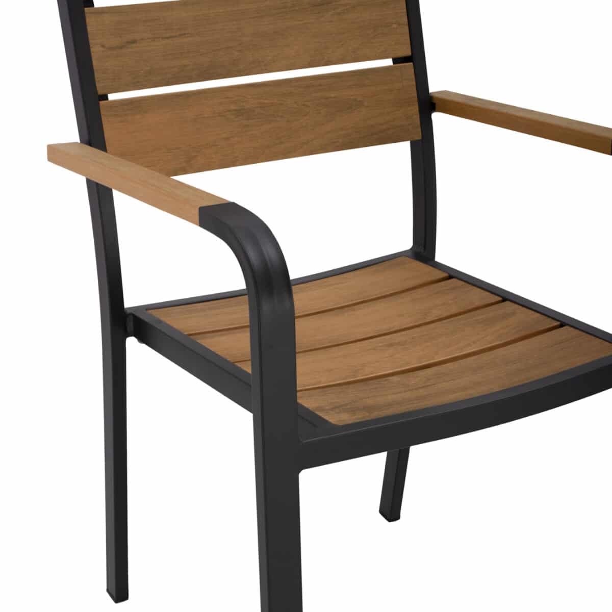 ΠΟΛΥΘΡΟΝΑ ΑΛΟΥΜΙΝΙΟΥ SAGA ΑΝΘΡΑΚΙ ΜΕ POLYWOOD HM5127.02 55x56x85Υεκ. - Image 7