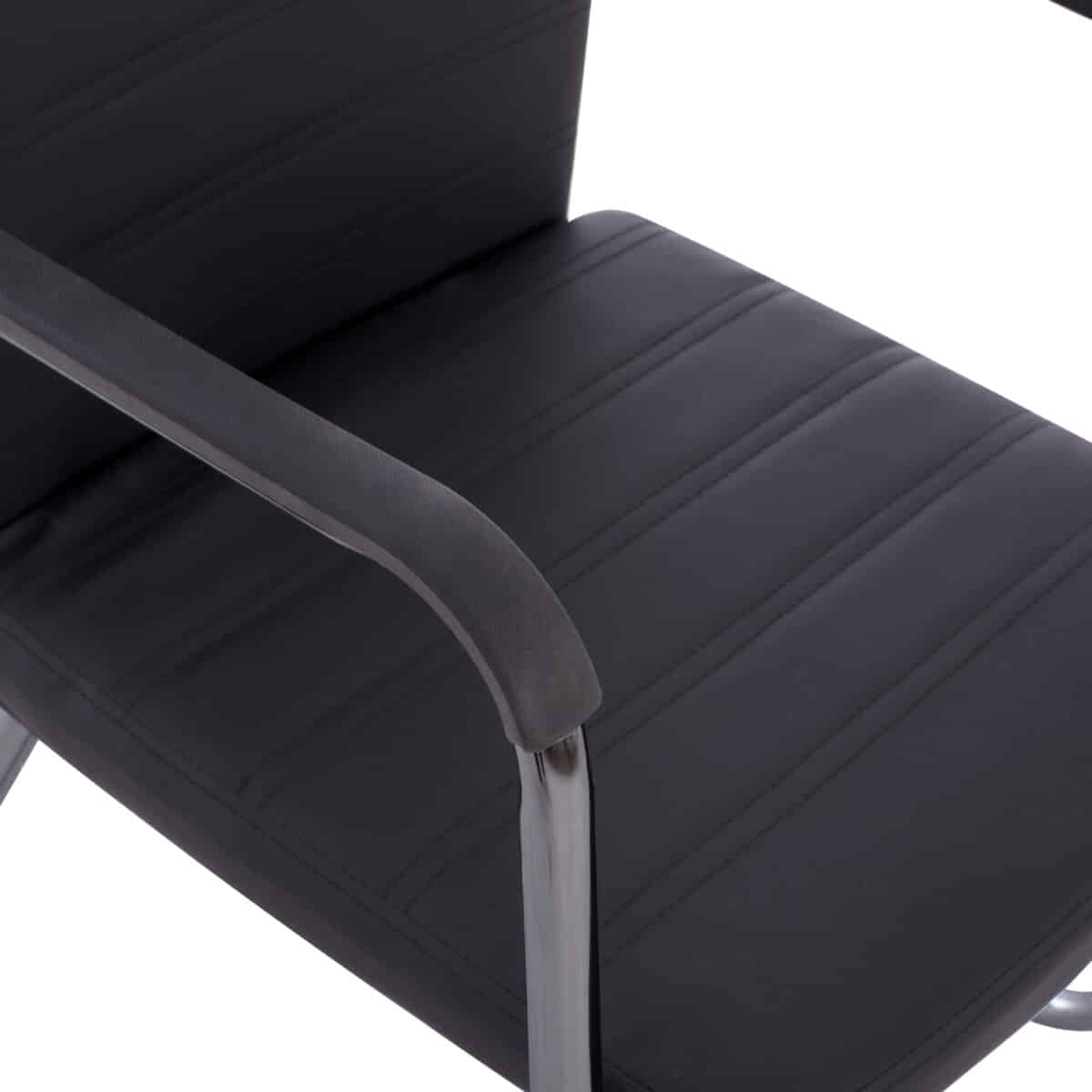 ΠΟΛΥΘΡΟΝΑ DALEY HM1021.01 ΜΕ ΜΠΡΑΤΣΑ ΜΑΥΡΟ PU 56x58x93 εκ. - Image 9