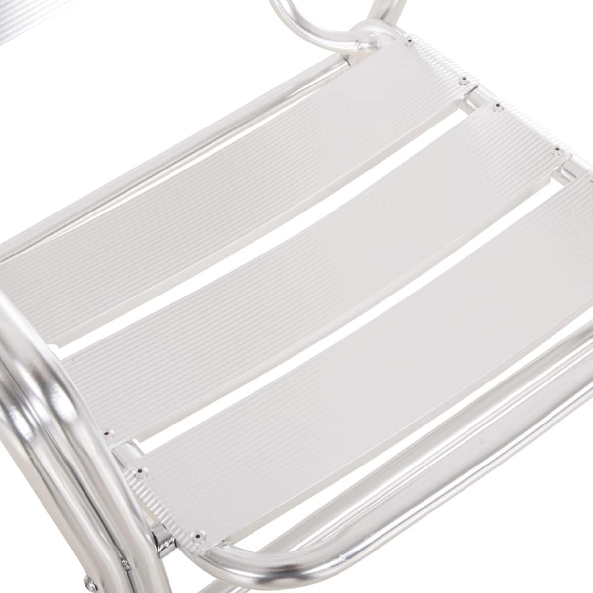 ΠΟΛΥΘΡΟΝΑ MORIS HM5018 ΑΛΟΥΜΙΝΙΟ ΣΕ ΑΣΗΜΙ-ΔΙΠΛΟΣ ΣΚΕΛΕΤΟΣ ΜΕ ΦΕΤΕΣ 58x62x75Υεκ. - Image 8