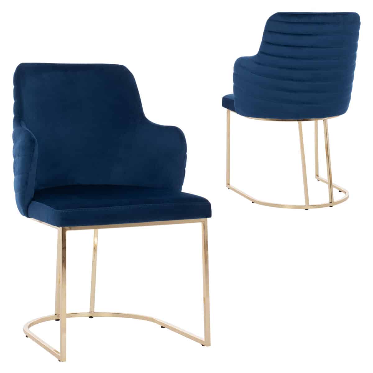 polythrona-fb9927508-apo-mple-beloydo-me ΠΟΛΥΘΡΟΝΑ SOLANA HM9275.08 ΑΠΟ ΜΠΛΕ ΒΕΛΟΥΔΟ ΜΕ ΜΕΤΑΛΛΙΚΑ ΧΡΥΣΑ ΠΟΔΙΑ 54x63x87Υ εκ. - Image 1