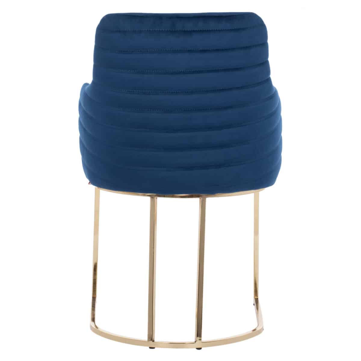 polythrona-fb9927508-apo-mple-beloydo-me-5 ΠΟΛΥΘΡΟΝΑ SOLANA HM9275.08 ΑΠΟ ΜΠΛΕ ΒΕΛΟΥΔΟ ΜΕ ΜΕΤΑΛΛΙΚΑ ΧΡΥΣΑ ΠΟΔΙΑ 54x63x87Υ εκ. - Image 6