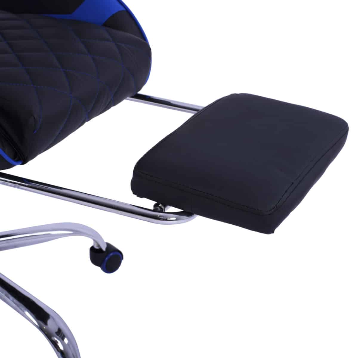 ΠΟΛΥΘΡΟΝΑ GAMING SKYLER ΜΕ ΑΝΑΚΛΙΝΟΜΕΝΗ ΠΛΑΤΗ ΚΑΙ ΥΠΟΠΟΔΙΟ HM1157.08 ΣΕ ΧΡΩΜΑ ΜΑΥΡΟ-ΜΠΛΕ - Image 9