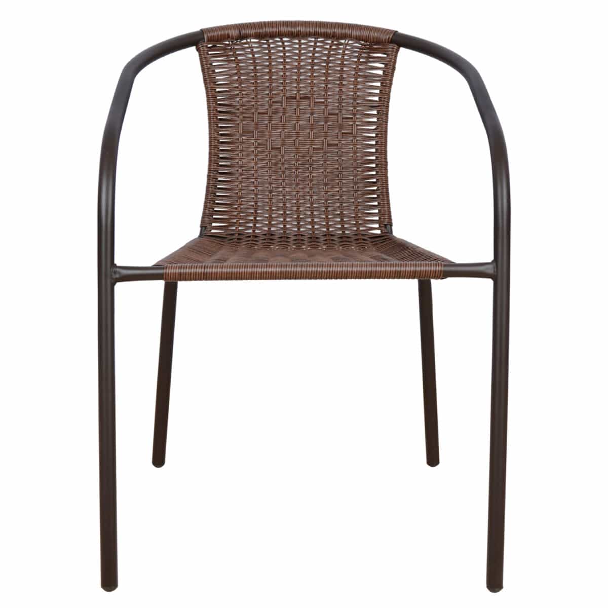 ΠΟΛΥΘΡΟΝΑ ΚΑΡΕΚΛΑ CAMEL HM5015.02 ΚΑΦΕ ΜΕΤΑΛΛΙΚΗ ΜΕ WICKER ΚΑΦΕ 48x48-53x72 cm - Image 3