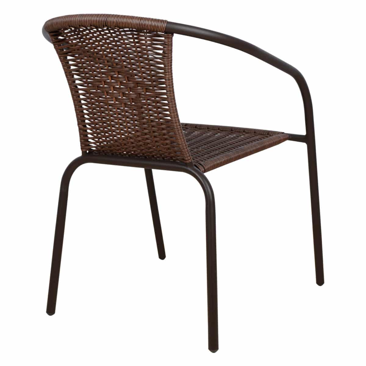 ΠΟΛΥΘΡΟΝΑ ΚΑΡΕΚΛΑ CAMEL HM5015.02 ΚΑΦΕ ΜΕΤΑΛΛΙΚΗ ΜΕ WICKER ΚΑΦΕ 48x48-53x72 cm - Image 5