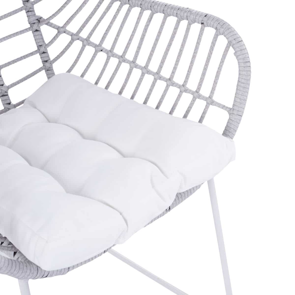 ΠΟΛΥΘΡΟΝΑ ΜΕΤΑΛΛΙΚΗ RADLEY ΑΣΠΡΟ ΜΑΤ & ΓΚΡΙ WICKER HM5300.02 - Image 7