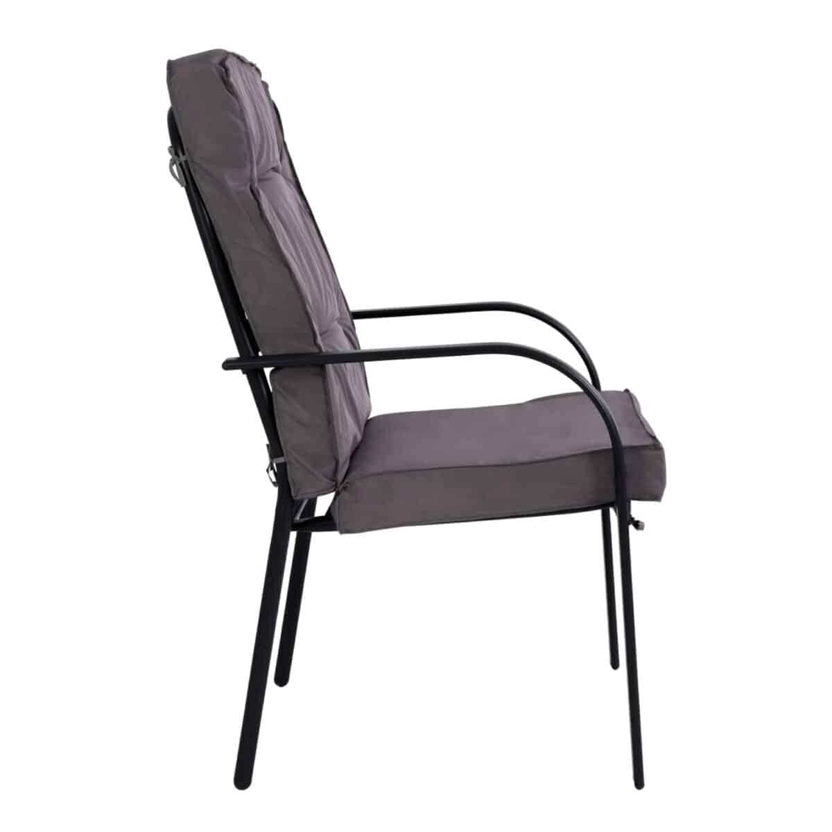 ΠΟΛΥΘΡΟΝΑ ΜΕΤΑΛΛΙΚΗ ENDIKA ΣΕ ΓΚΡΙ ΧΡΩΜΑ ΜΕ ΜΑΞΙΛΑΡΙ 60Χ71Χ105Υ εκ.HM5680.01 - Image 4