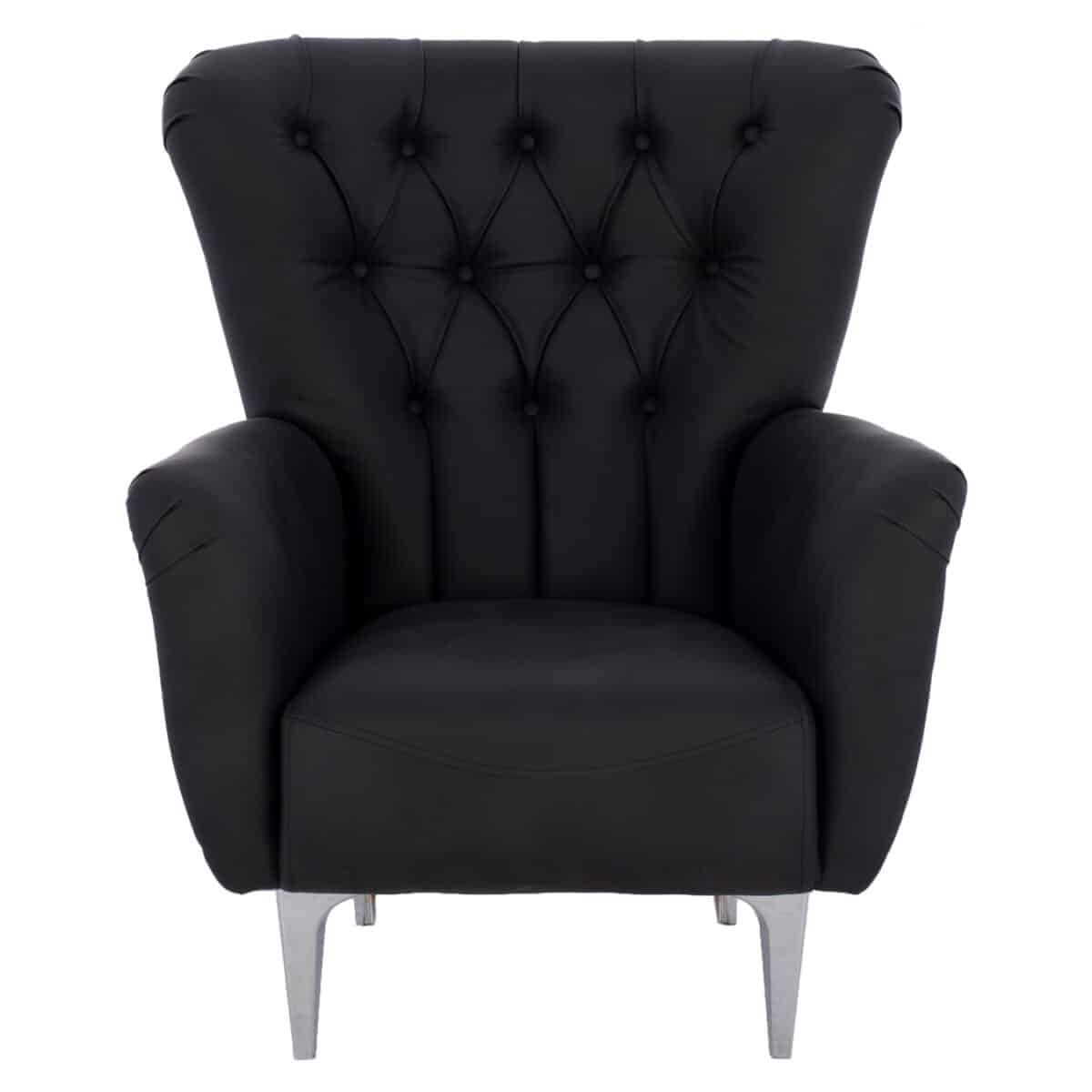 polythrona-mperzera-t-chesterfield-se-ch-2 ΠΟΛΥΘΡΟΝΑ ΜΠΕΡΖΕΡΑ Τ. CHESTERFIELD ΣΕ ΧΡΩΜΑ ΜΑΥΡΟ HM9217.01 87x88x100 εκ. - Image 3