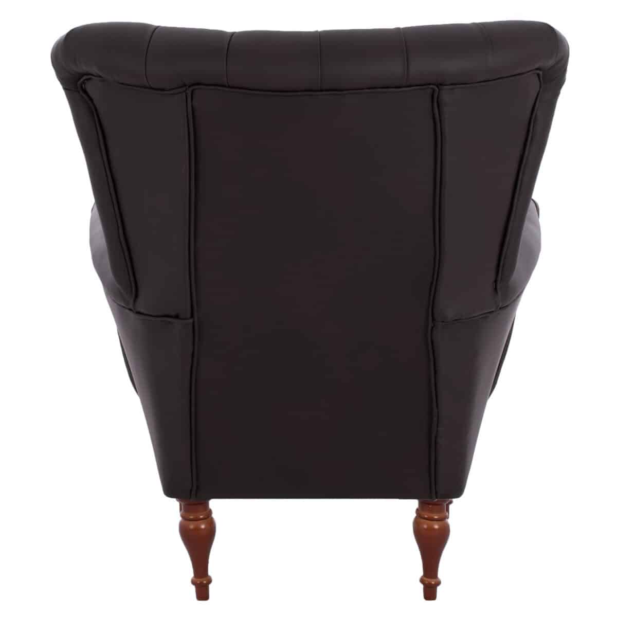 polythrona-mperzera-t-chesterfield-se-ch-5 ΠΟΛΥΘΡΟΝΑ ΜΠΕΡΖΕΡΑ Τ. CHESTERFIELD ΣΕ ΧΡΩΜΑ ΚΑΦΕ HM9217.03 87x88x100 εκ. - Image 6